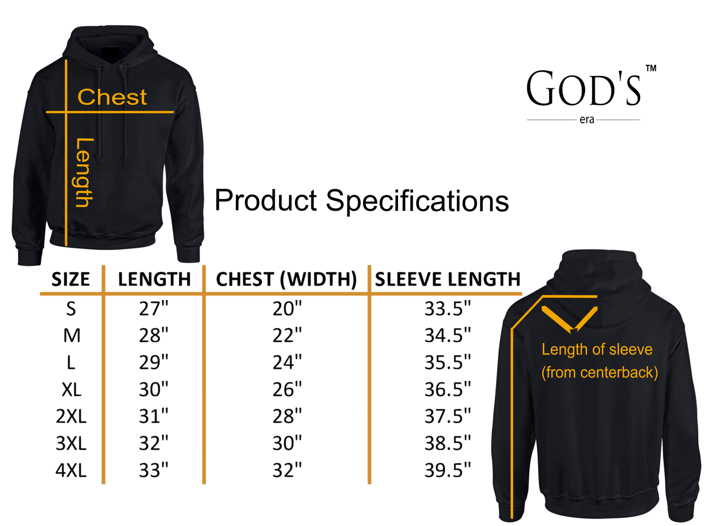 Trust God. Unisex Hoodie, Script Font (English Edition)