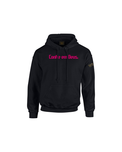 Trust God.  Unisex Hoodie, Classic Font (Portuguese Edition)