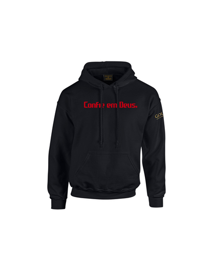 Trust God.  Unisex Hoodie, Classic Font (Portuguese Edition)