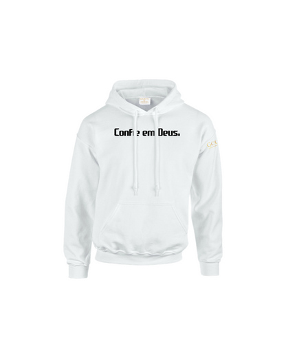 Trust God.  Unisex Hoodie, Classic Font (Portuguese Edition)