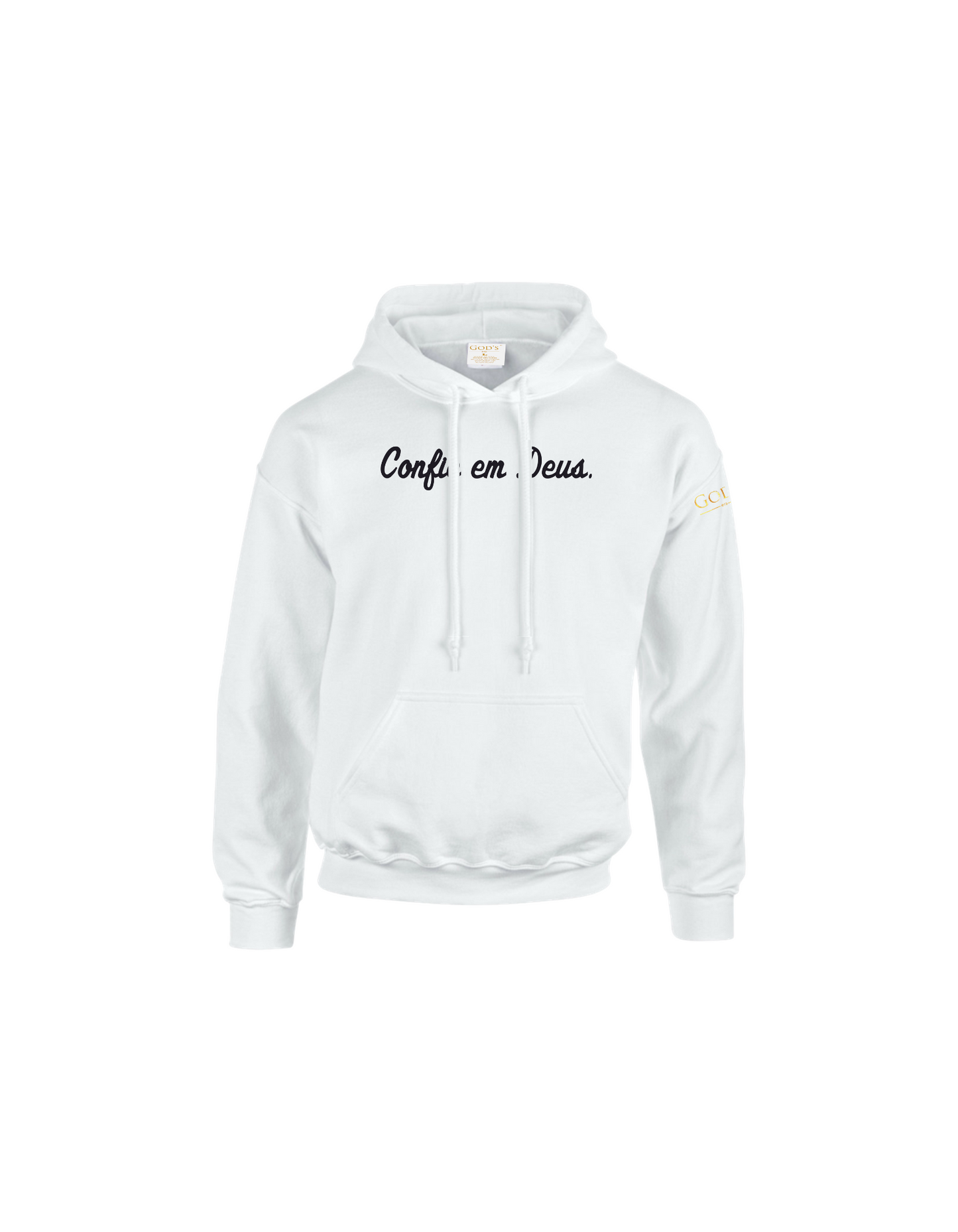 Trust God.  Unisex Hoodie, Script Font (Portuguese Edition)