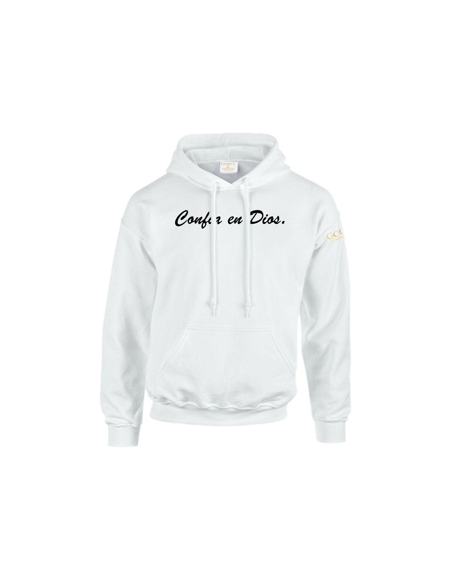 Trust God.  Unisex Hoodie, Script Font (Spanish Edition)