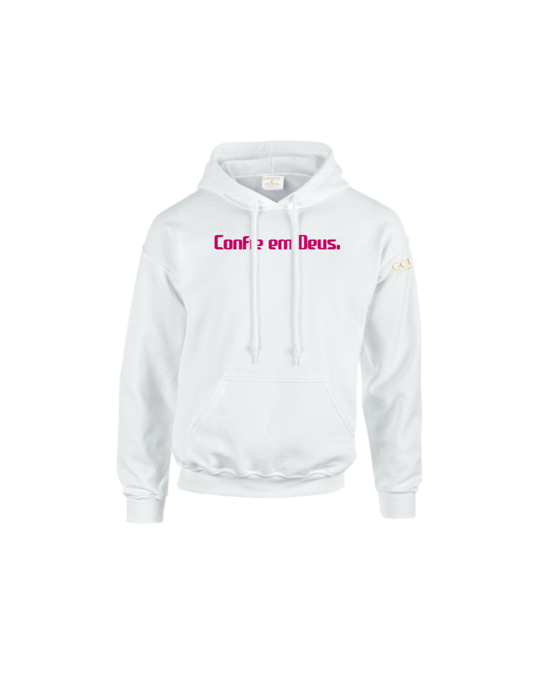 Trust God.  Unisex Hoodie, Classic Font (Portuguese Edition)
