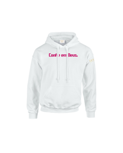 Trust God.  Unisex Hoodie, Classic Font (Portuguese Edition)