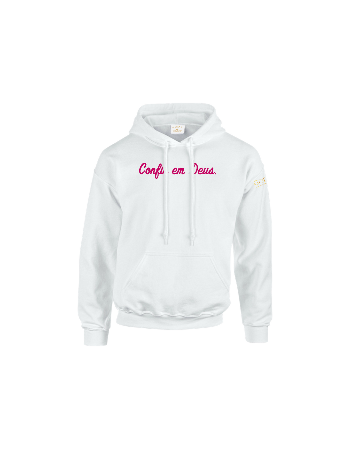 Trust God.  Unisex Hoodie, Script Font (Portuguese Edition)