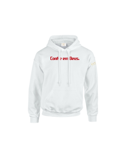 Trust God.  Unisex Hoodie, Classic Font (Portuguese Edition)