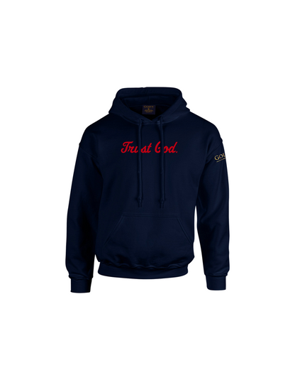 Trust God. Unisex Hoodie, Script Font (English Edition)