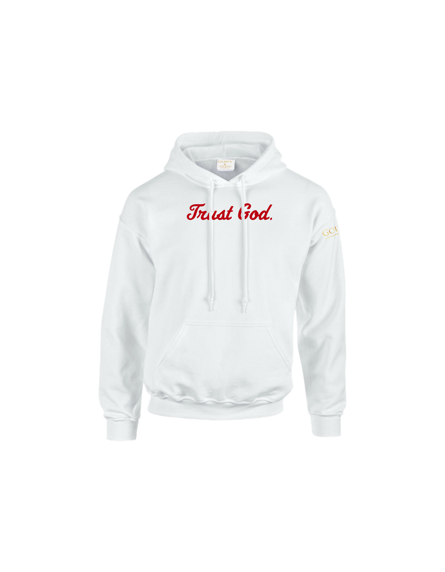 Trust God. Unisex Hoodie, Script Font (English Edition)