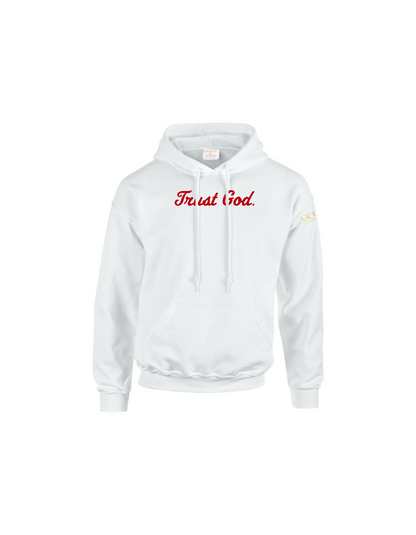 Trust God. Unisex Hoodie, Script Font (English Edition)