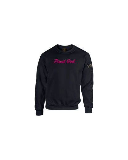 Trust God. Sweatshirt, Script Font (English Edition)
