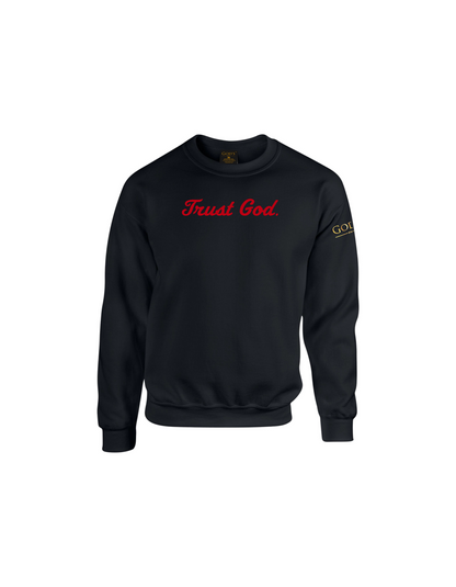Trust God. Sweatshirt, Script Font (English Edition)