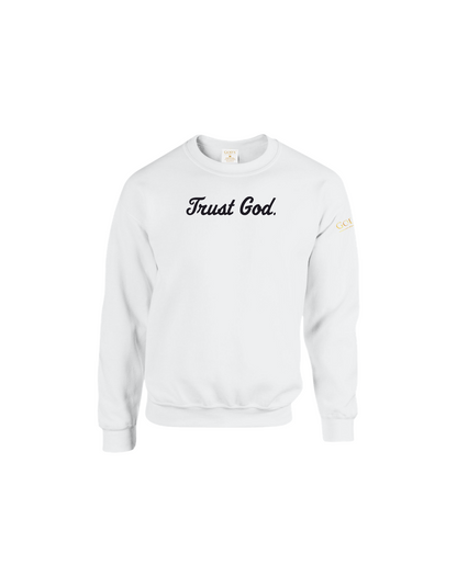 Trust God. Sweatshirt, Script Font (English Edition)