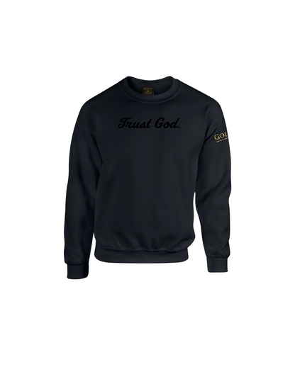 Trust God. Sweatshirt, Script Font (English Edition)