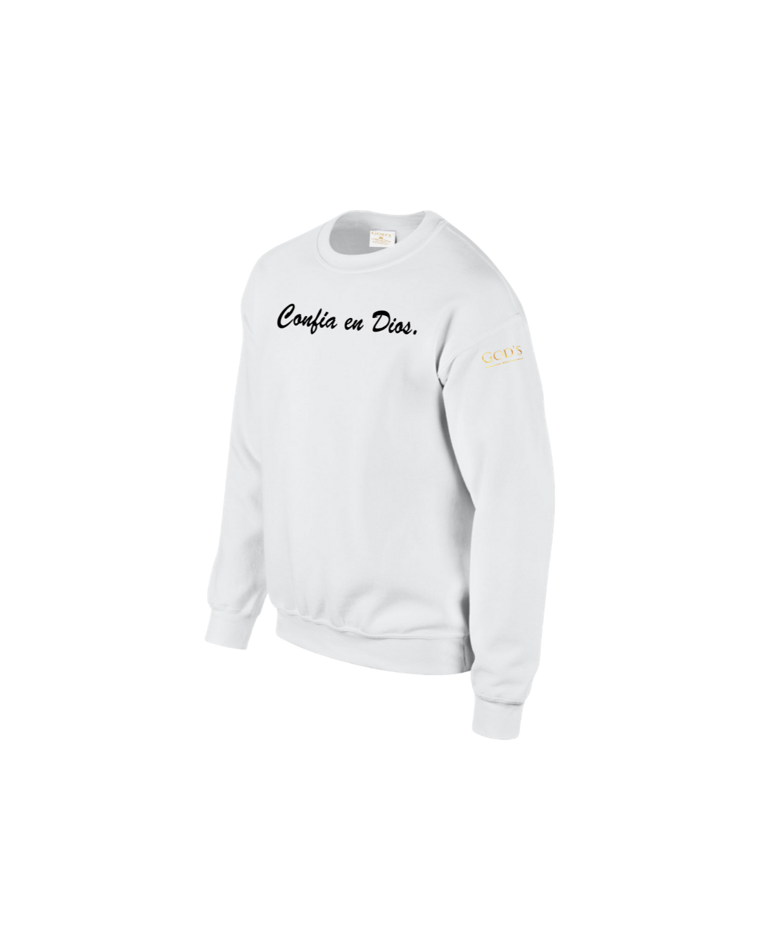 Trust God. Unisex Sweatshirt, Script Font (Spanish Edition)